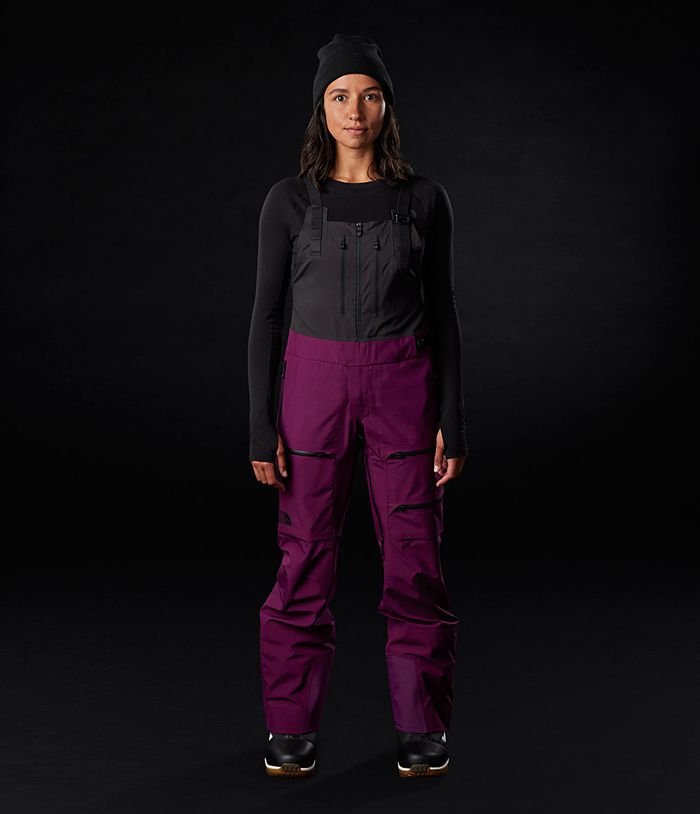 Pantalon Nieve The North Face Mujer Moradas Brigandine Futurelight™ Bib 04583HCQR